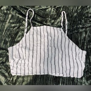 Striped Cropped Tank Top
